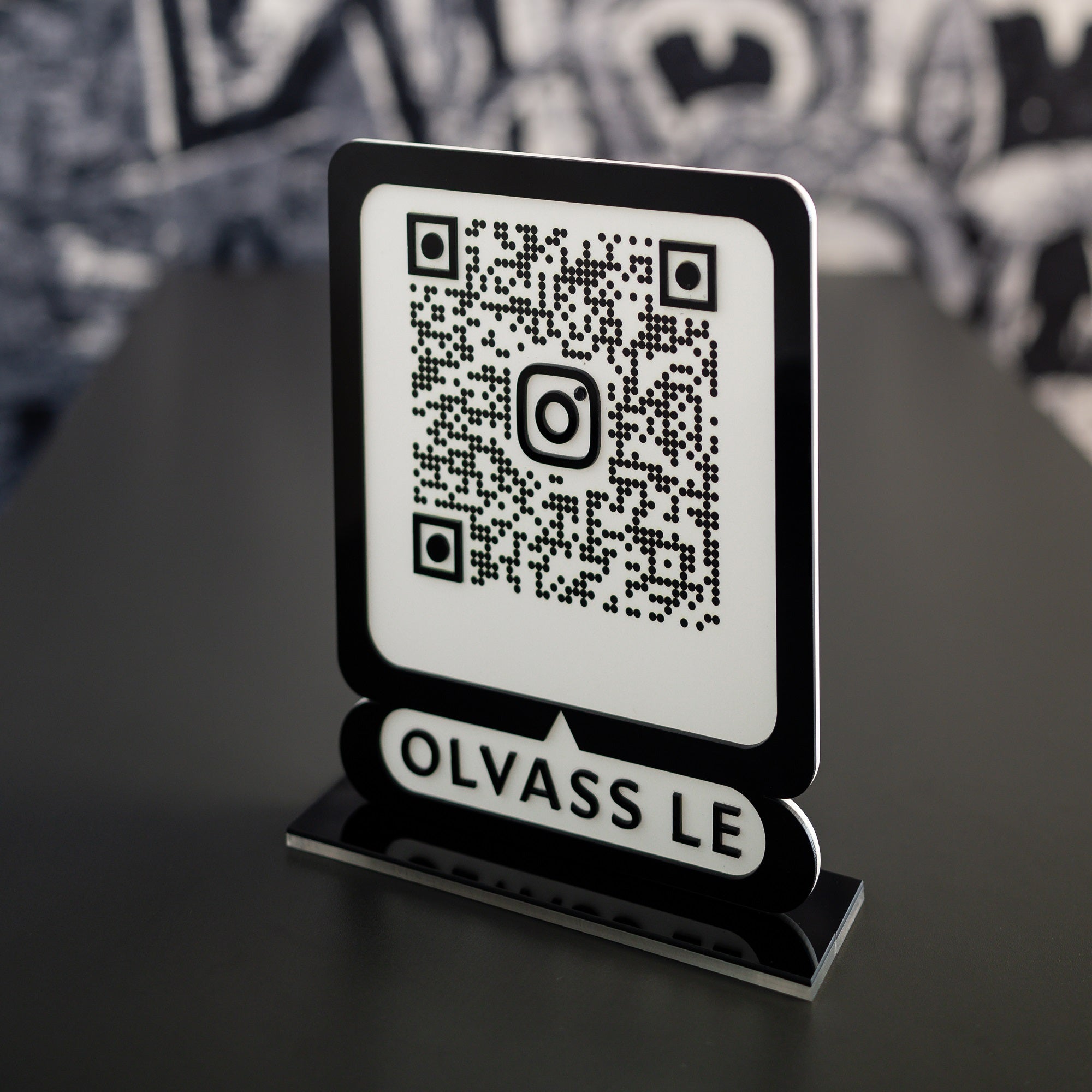 Instagram QR tábla