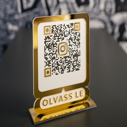 Instagram QR tábla