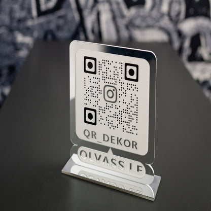 Instagram QR tábla