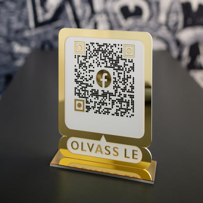 Facebook QR tábla