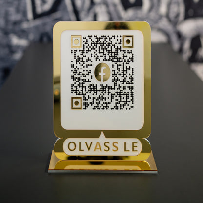 Facebook QR tábla