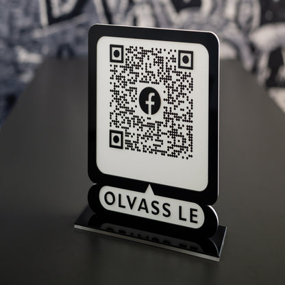 Facebook QR tábla