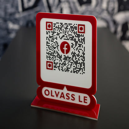Facebook QR tábla