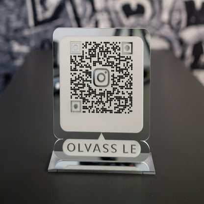 Instagram QR tábla