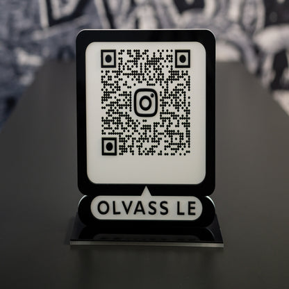 Instagram QR tábla