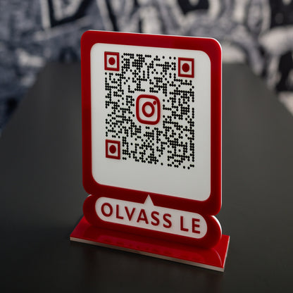 Instagram QR tábla