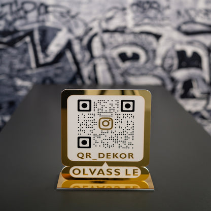 Instagram QR tábla