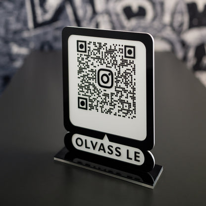Instagram QR tábla