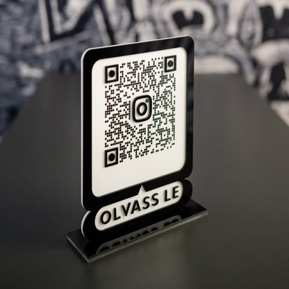 Instagram QR tábla