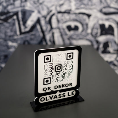 Instagram QR tábla