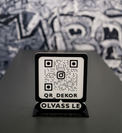 Instagram QR tábla