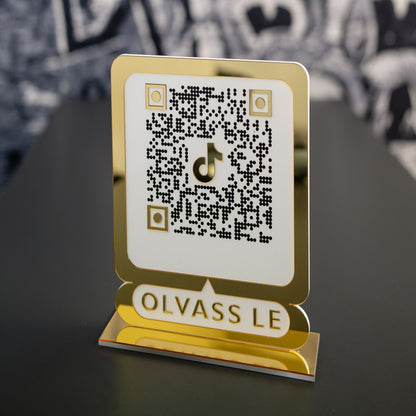 TikTok QR tábla