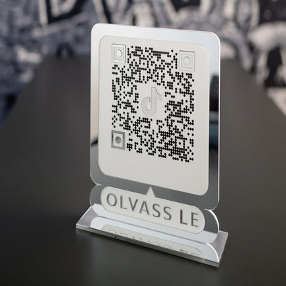 TikTok QR tábla