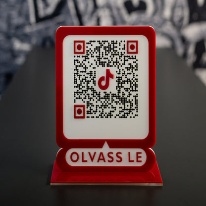 TikTok QR tábla
